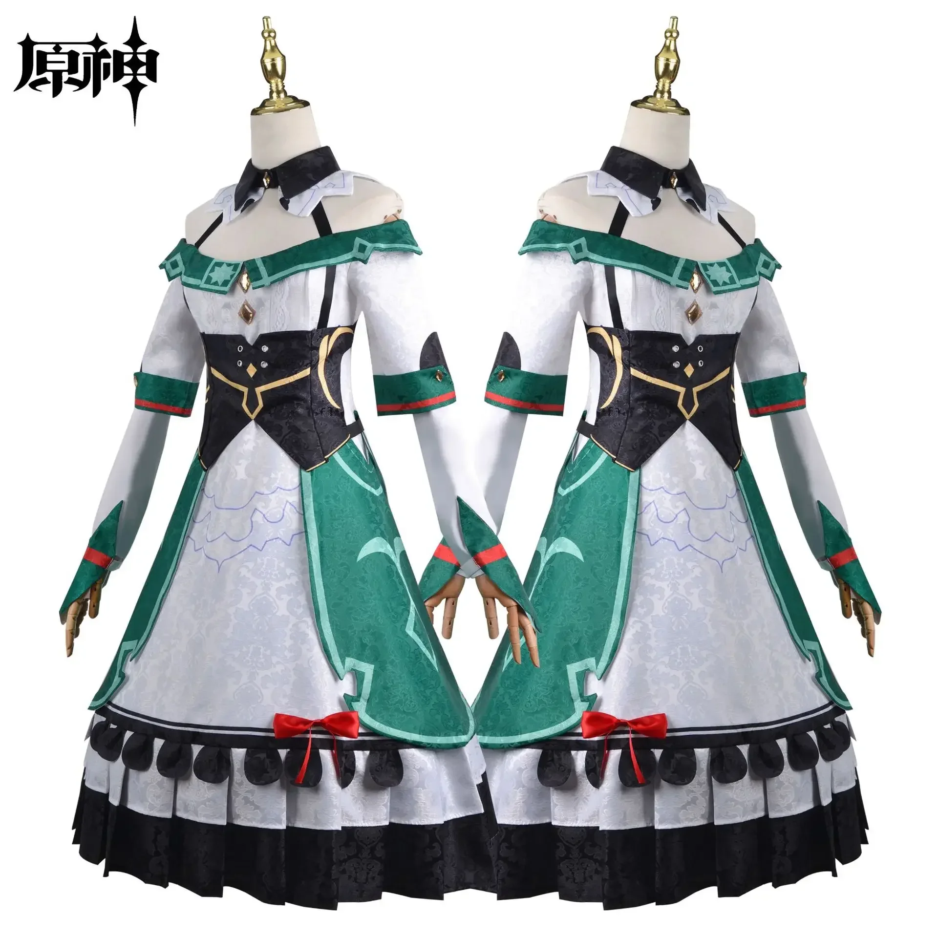 Katheryne Cospaly Dresses Game Genshin Impact Katheryne Catherine Cosplay Costume Women Dress Halloween Carnival Party Clothing