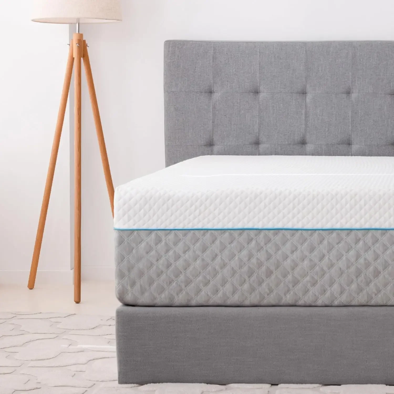 

King Mattresses 14 Inch Charcoal Gel Memory Foam Mattress Bed in a Box Back Pain Relief Mattress Medium Firm Mattress