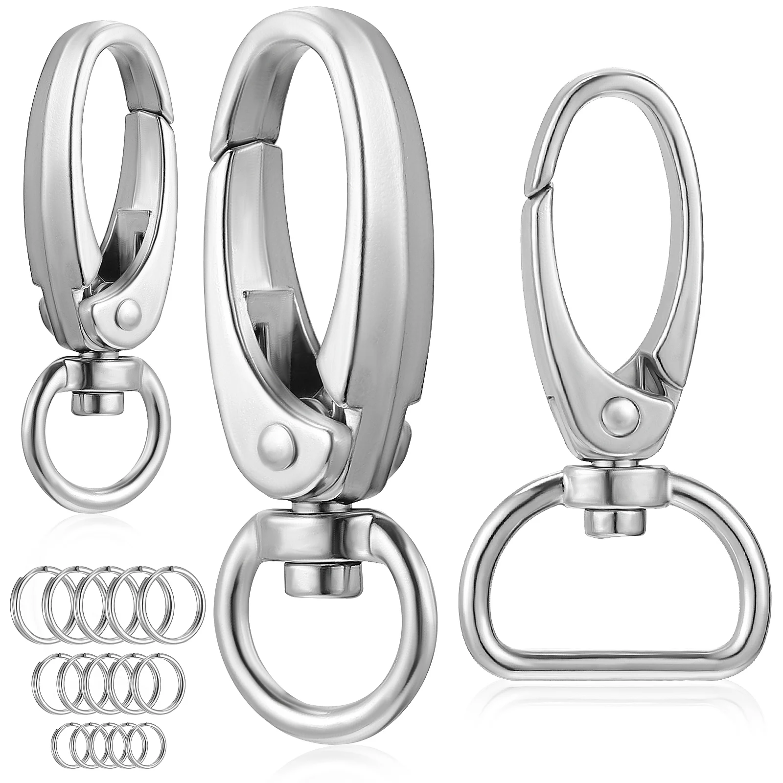 1 комплект, 1 комплект, быстрые зажимы для собак, круглые кольца для ошейников, ремни для маленьких домашних животных, держатели для идентификационных меток, цинковый сплав, прочный, легкий вес