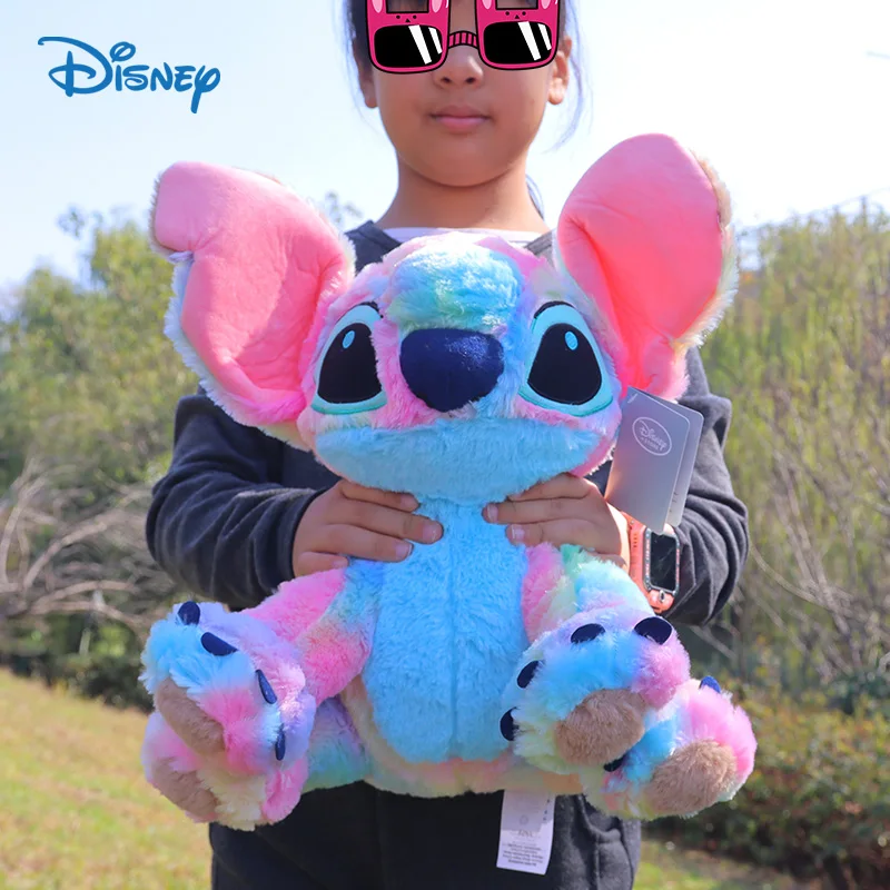 

Colorful Big Disney Stitch Plush Doll 32cm Original Anime Plushie Toys Cuddly Stuffed Animal Pillow For Girls Gift To Grilfriend