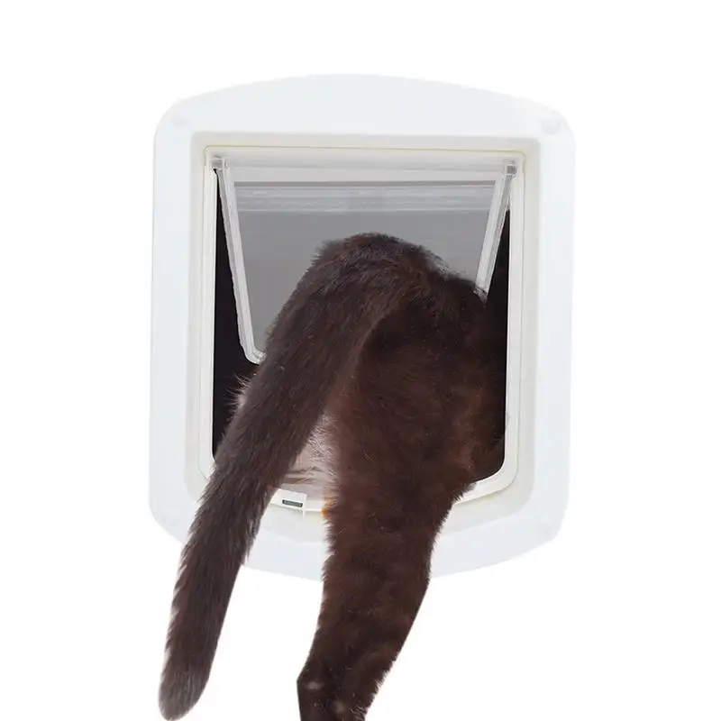 

Cat Door Flap Cat Flap Pet Doors For Cats Cat Dog Flap Door With 4 Way Security Lock Small Pet Gate Door Kit For Cats And Small