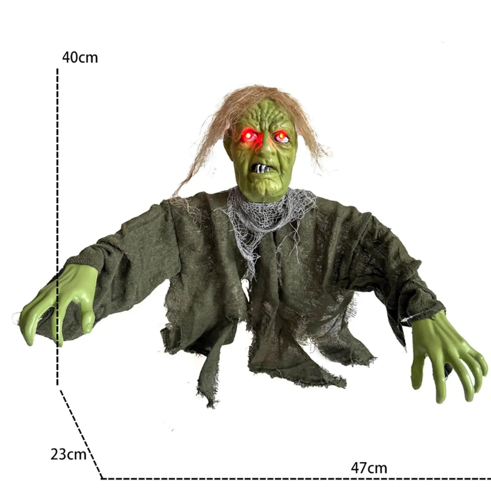 ديكور زومبي خارجي للهالوين، مخيف لعطلة المهرجانات، دعامة منزل مسكون