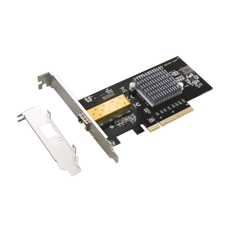 Gaming adaptive PCI Express x 8 for Desktop 10G Single Port SFP Lan Card computer accessories Fiber Network Card Game PCI-E Card