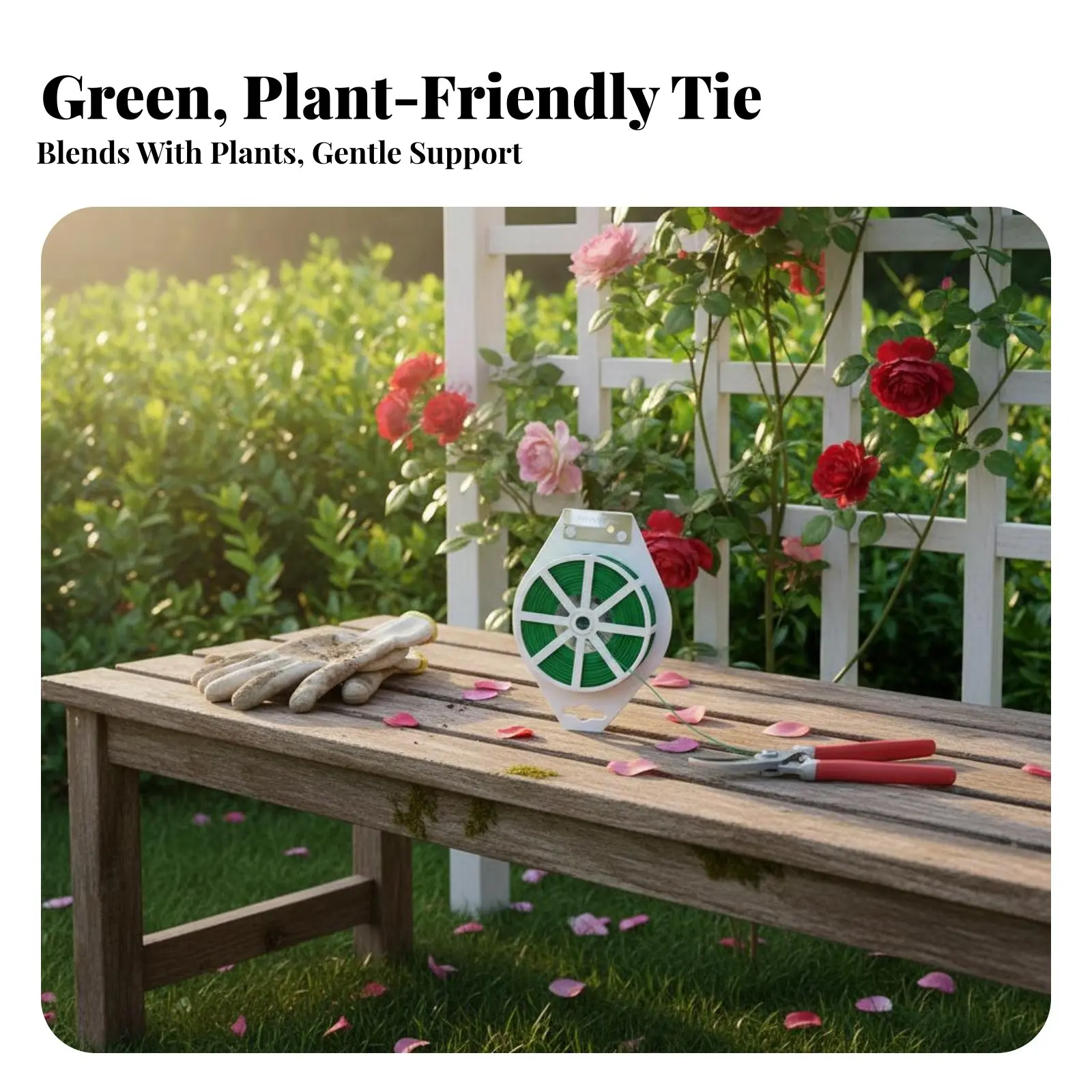 Plant Support Wire Roll Rustproof Garden Twist Tie Garden Twist Tie with Cutter Long-Lasting Gardening Supplies Versatile view 2