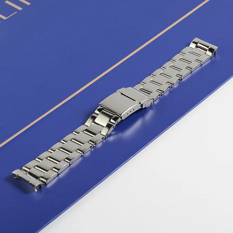 For Breitling Colt 173A 22mm Brushed Polished Stainless Steel Watch Bracelet