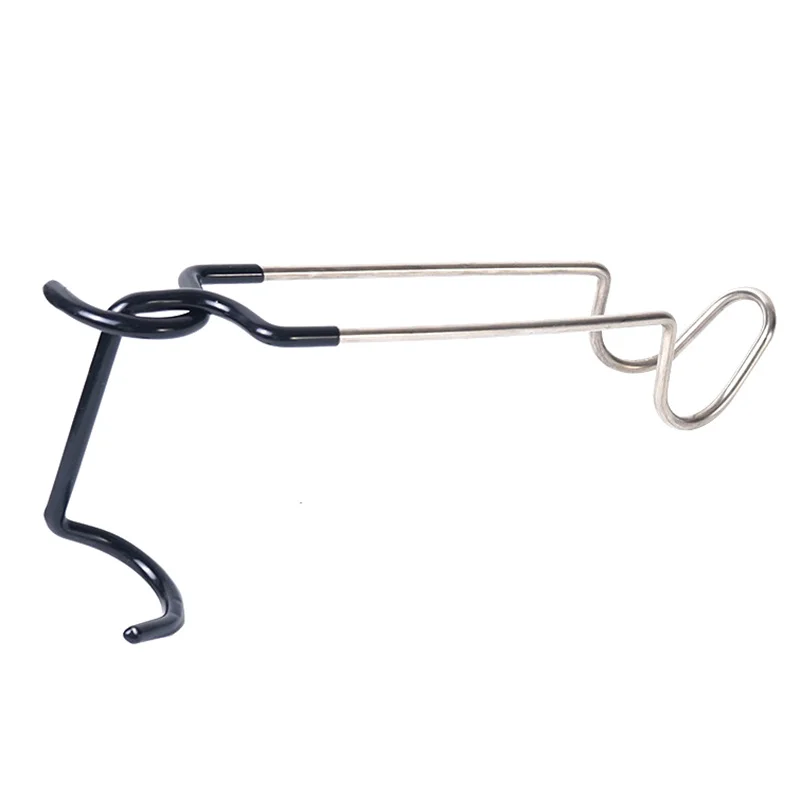 Stainless Steel Light Stand Holder Hooks Portable Tent Pole Lamp Hanger Hunting Fishing Lantern Hanger Camping Outdoor Supplies