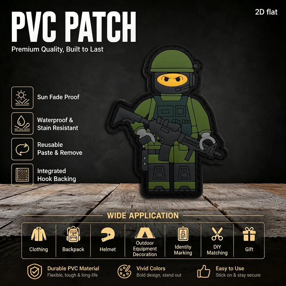 1Pc/2Pcs/3Pcs Optional Trendy Portrait Art Pattern Pvc Arm Patch Badge, Thick Texture, Fine Workmanship, Suitable for Commuter Bags, Casual Vests, Personalized Label, Includes Fleece Backing
