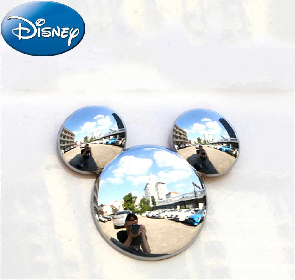 Disney Mickey mouse 3D stereo creative car Ear metal car personality car stickers Mickey Minnie Cars decorative stickers Gifts