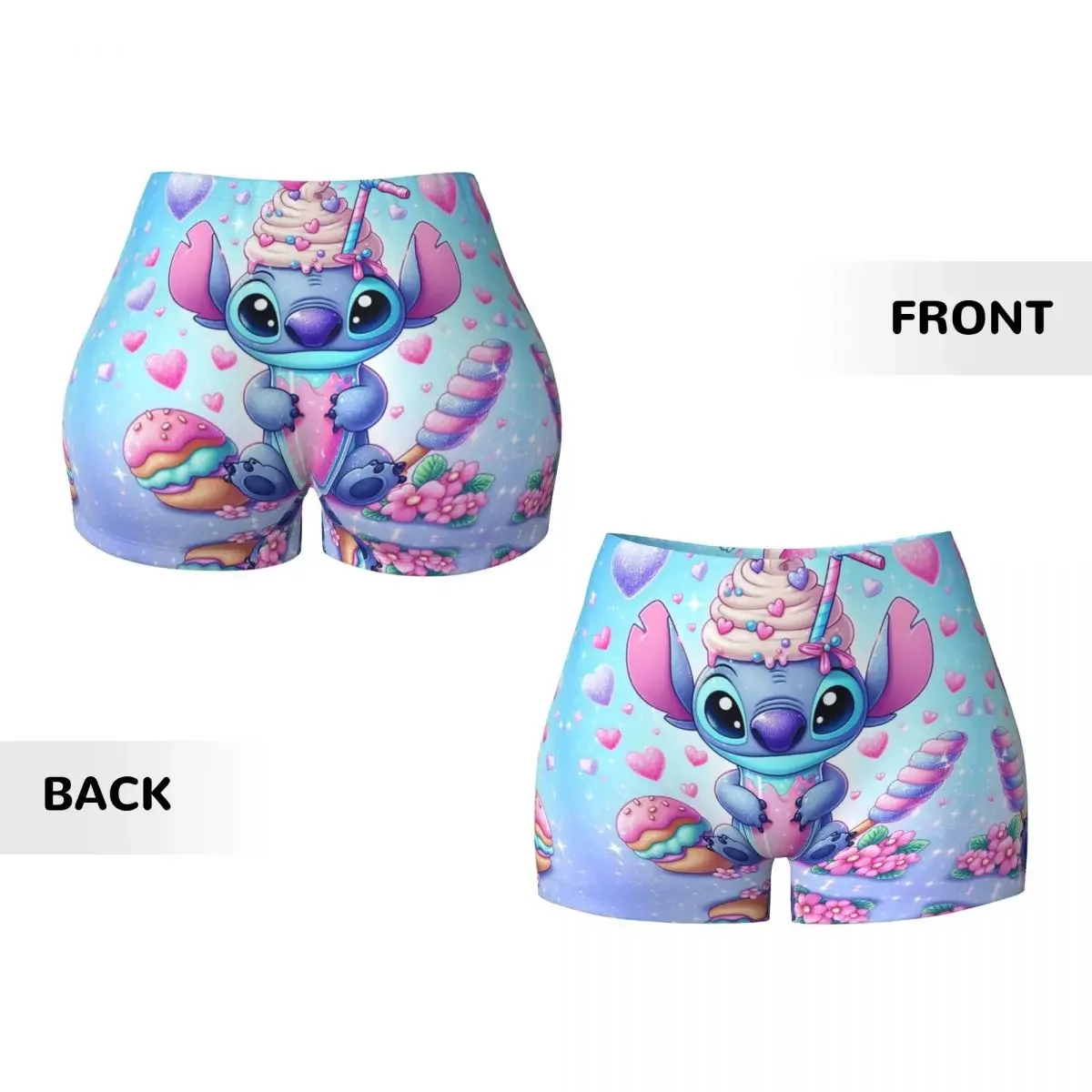Custom Stitch Cute Movie Running Volleyball Gym Shorts for Women Athletic Workout Yoga Shorts image 5