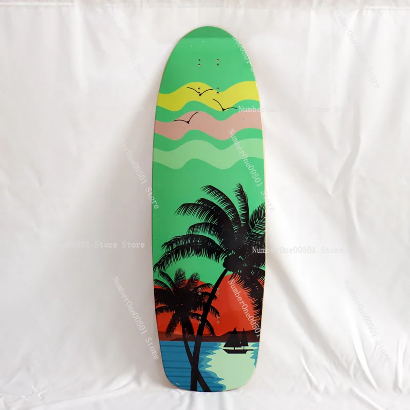 

32 Inch Surfskate Deck 7 Ply Maple Double Kick Skateboard Blank DIY Longboard Skateboard