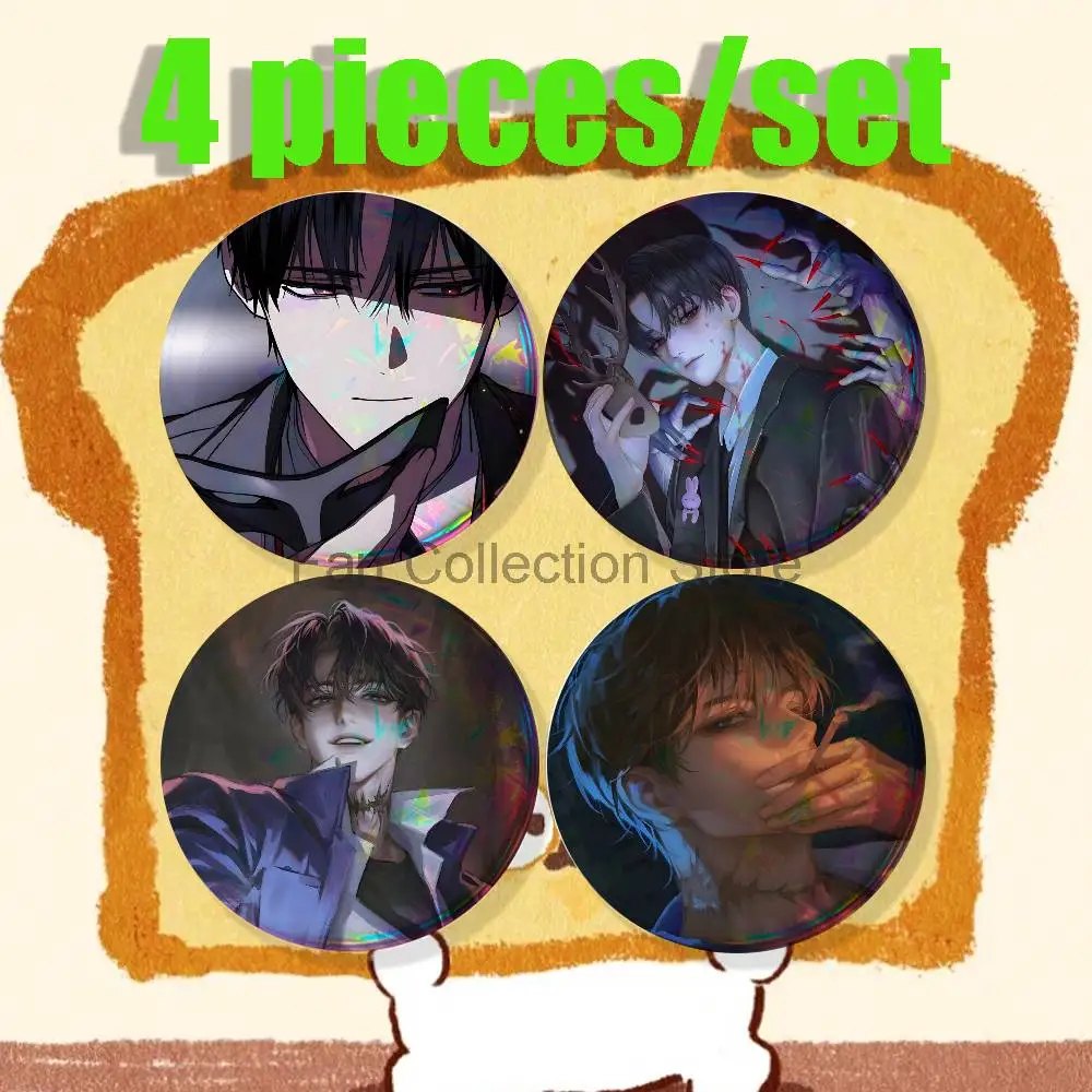 K-Kim S-Soleum Novel GSGW Brooches for Backpack Accessories 25,32,44,58,75mm Round Enamel Pins