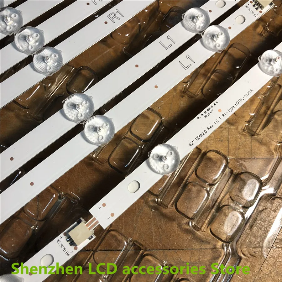 12 أجزاء/وحدة ل Skyworth 42E7BRE 42 بوصة LCD الخلفية مصباح 6916L-1120A 6916L-1121A 6916L-1122A 6916L-1123A 100% جديد 832 مللي متر