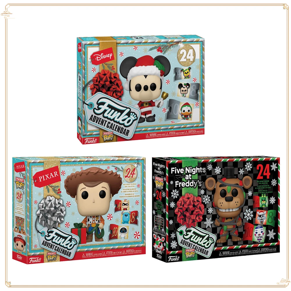 

FUNKO Pocket Disney Classic Doll Mickey Woody Blind Box Toys Handmade Children's Festival Collection Calendar Creative Figures