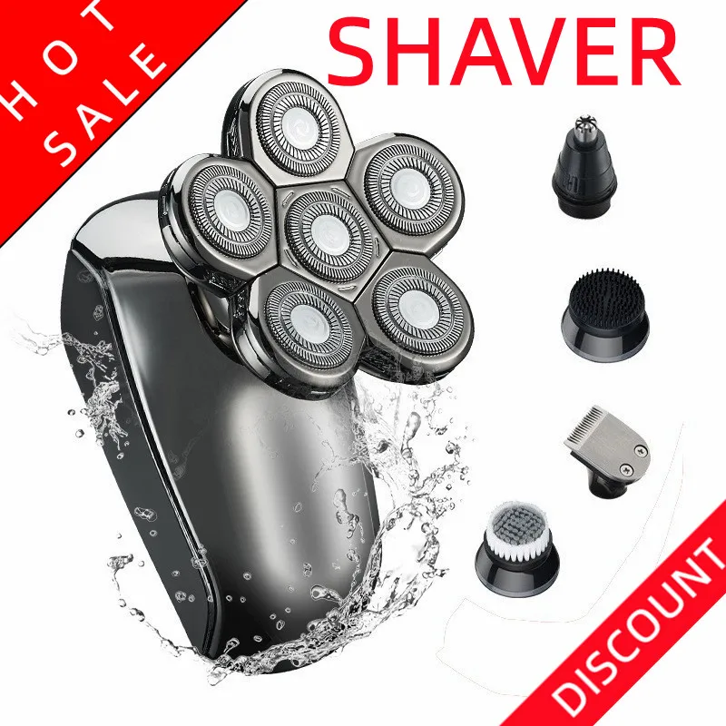 

Shaver For Men 7D Independently 7 Cutter Floating Head Waterproof Electric Razor Multifunction USB Charge Trimmer Men