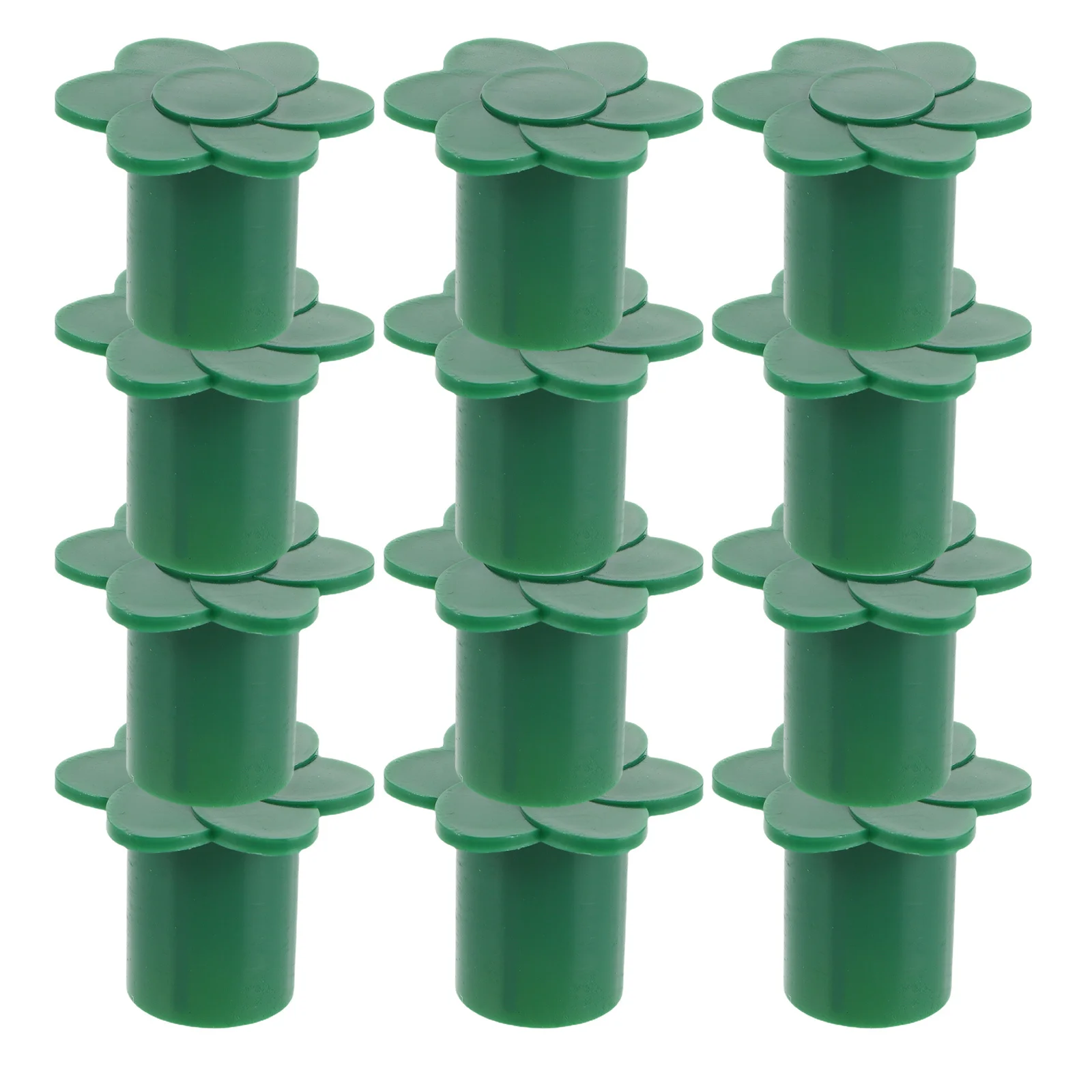 

12Pcs Bamboo Cane Topper Protectors Plastic Cane Covers for Garden Fence Plant Support Stick Protection Bamboo Stick Protectors