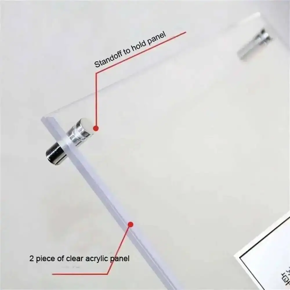 A3 Floor Poster Pedestal Sign Display Holder Floor Stand With Clear Acrylic Poster Frames Floor Signage Display Rack Sign Stand