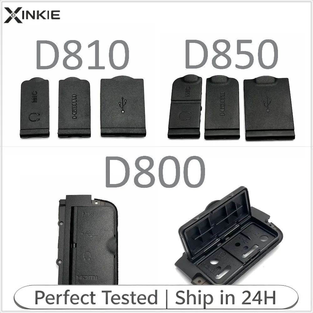 NEW USB Rubber Lid Door HDMI-compatible MIC Cap Interface Cover For Nikon D800 D810 D850 Camera Repair Part