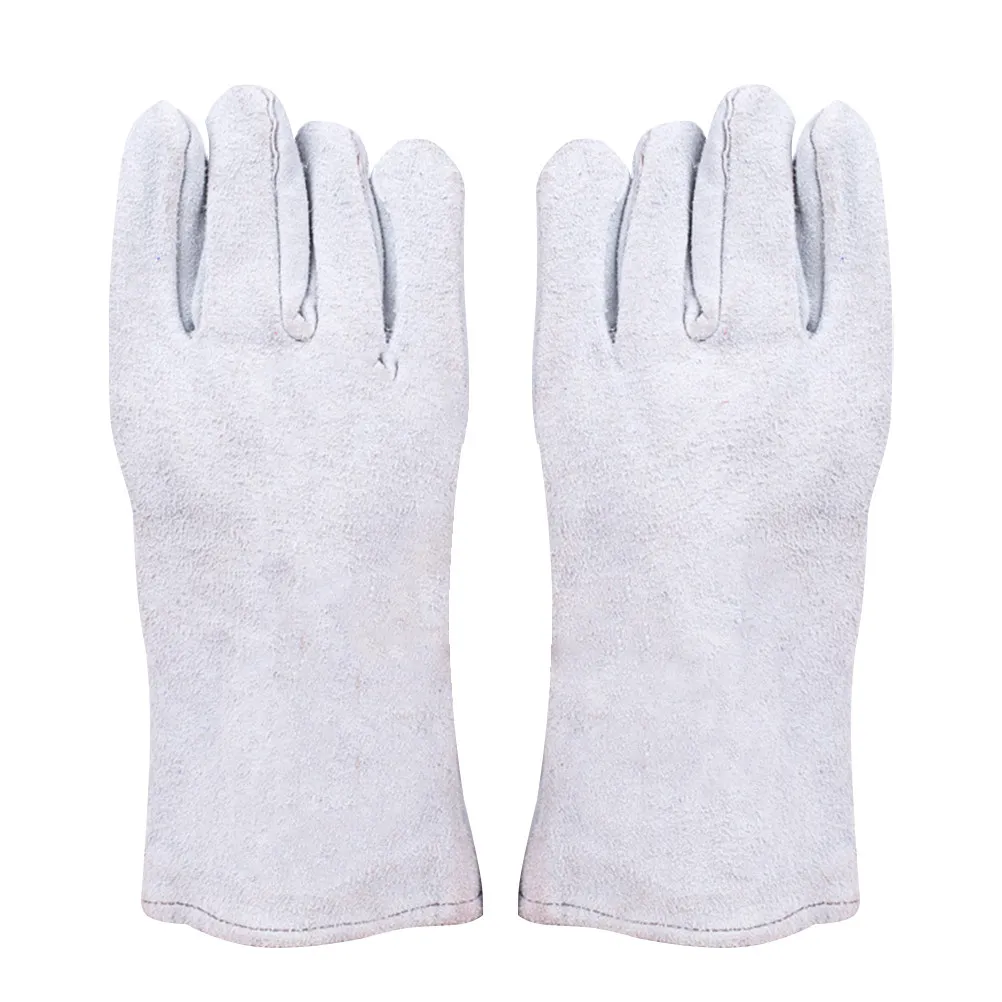 1Pair Wear-Resistant Welding Gloves Insulation Safety Gloves for General Indoor Outdoor Wet Dry Applications Dark Grey