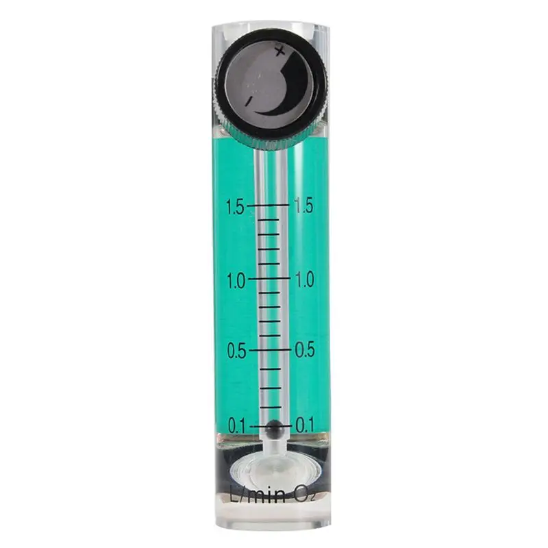 Gas Regulator LZB-6M Flowmeter 0-1.5 LPM Flow Meter with Control for Valve for Oxygen/Air/Gas Easy to Operate for Hospit