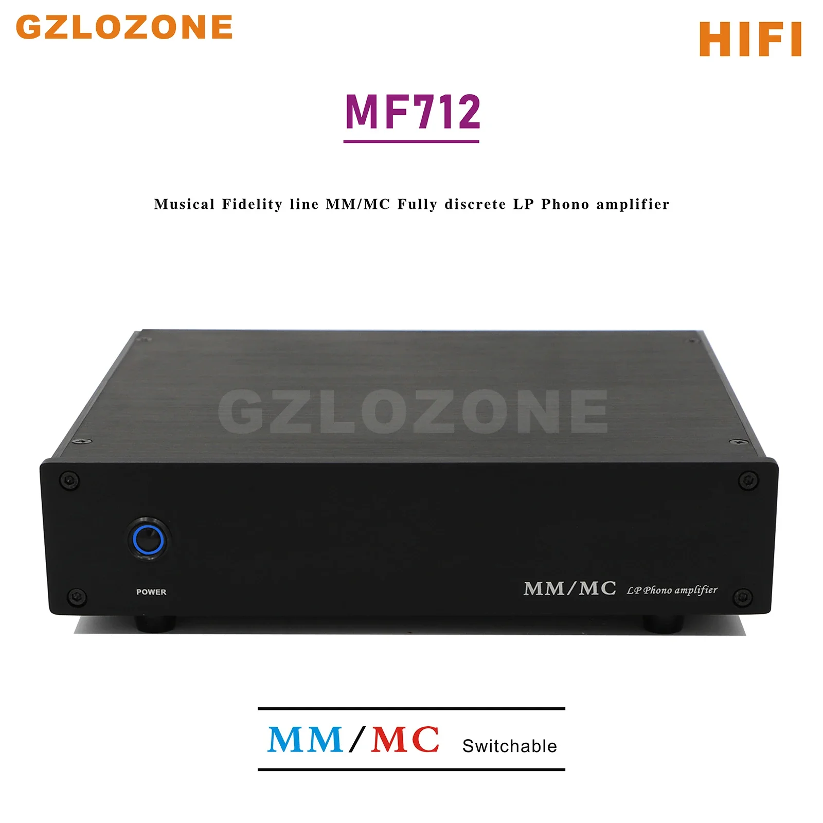 ZEROZONE MF712 LP Phono Amplifier HIFI Musical Fidelity Line MM/MC Полностью дискретный усилитель