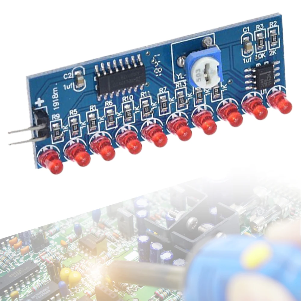 Smart Electronics Kits NE555+CD4017 LED Soldering DIY Flashing Light Kit Running LED Flow LED Light for Education Lab