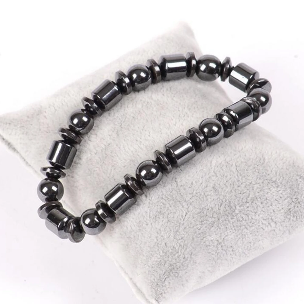 Unisex Fat Burning Magnetic Therapy Bracelet  Black Stone Beads for Weight Loss & Body Shaping Slimming Jewelry for Men & Women image 3
