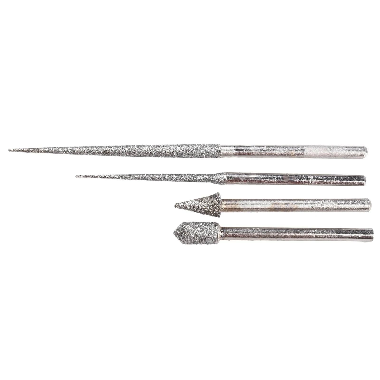 4pcs 3mm Shank Carving Needle Grinding Rod Mini Drill Diamond Engraving Drilling Home DIY Power Tool Spare Parts For Replacing