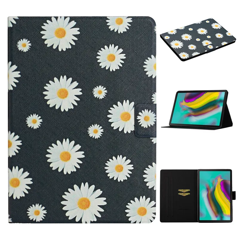 For Samsung Galaxy Tab S6 lite Case 10.4  P610 P615 Flower Painted Wallet Stand Tablet For Galaxy Tab S6 Lite Case Funda Women