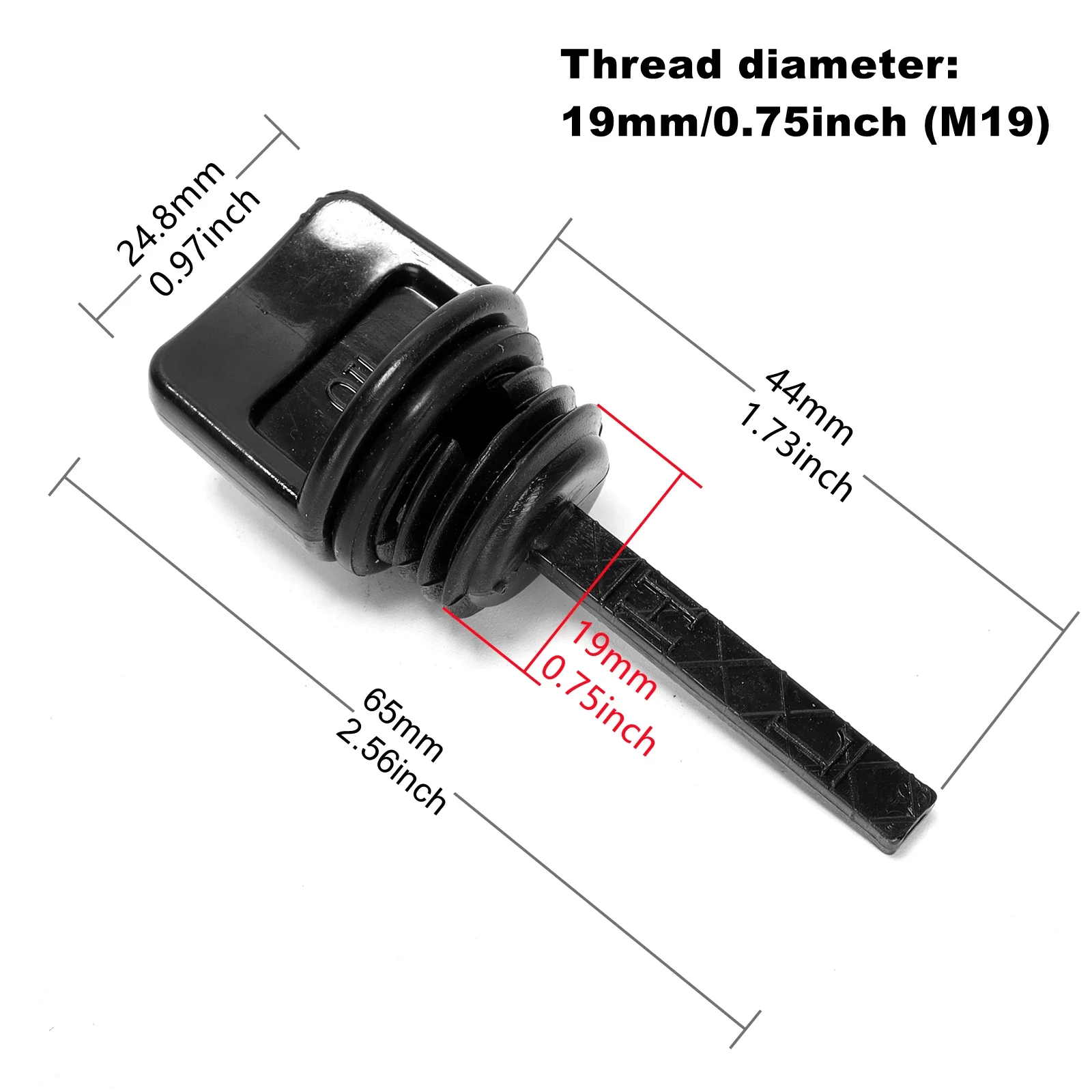 2Pcs/Lot Generator Oil Dipstick and Oil Filler Cap for Honda GX160/GX340/GX390 Engine168F/188F Lawnmower（2 Specifications）