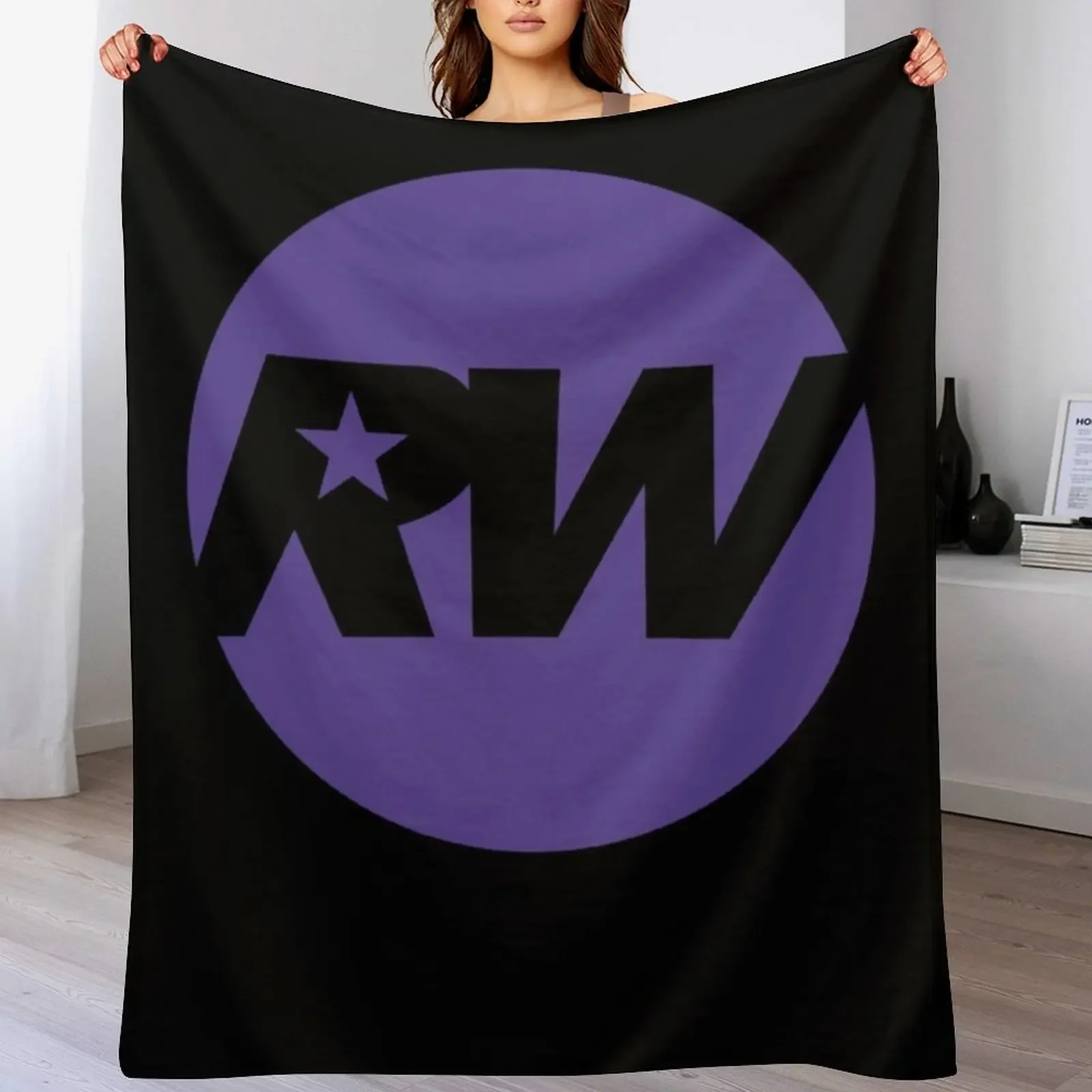 Robbie Williams Logo Classic Throw Blanket Decorative Sofas Custom christmas gifts wednesday Blankets