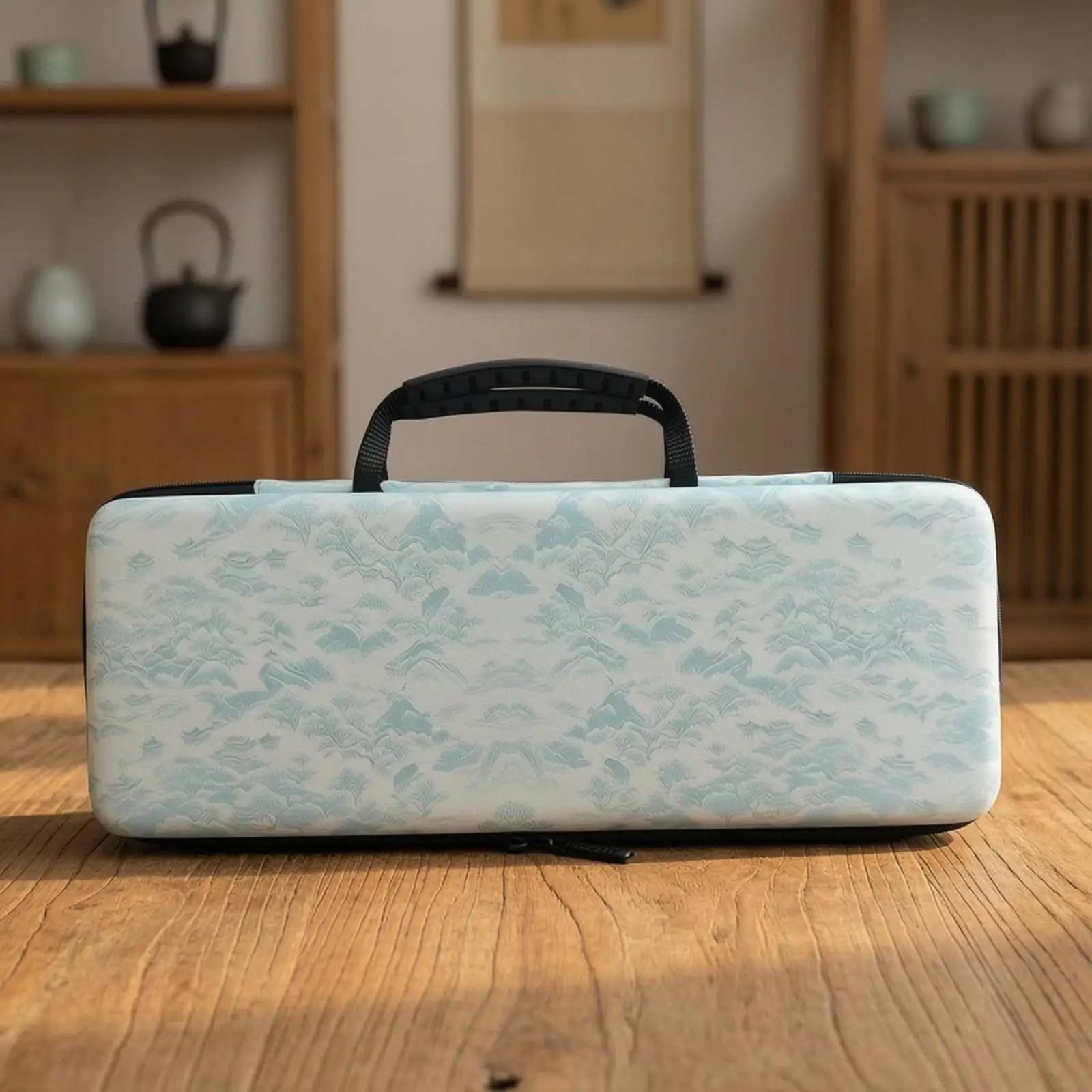 Compact Electronics Storage Case for Mechanical Keyboard Mouse and Beauty Devices with Sturdy Handle Design