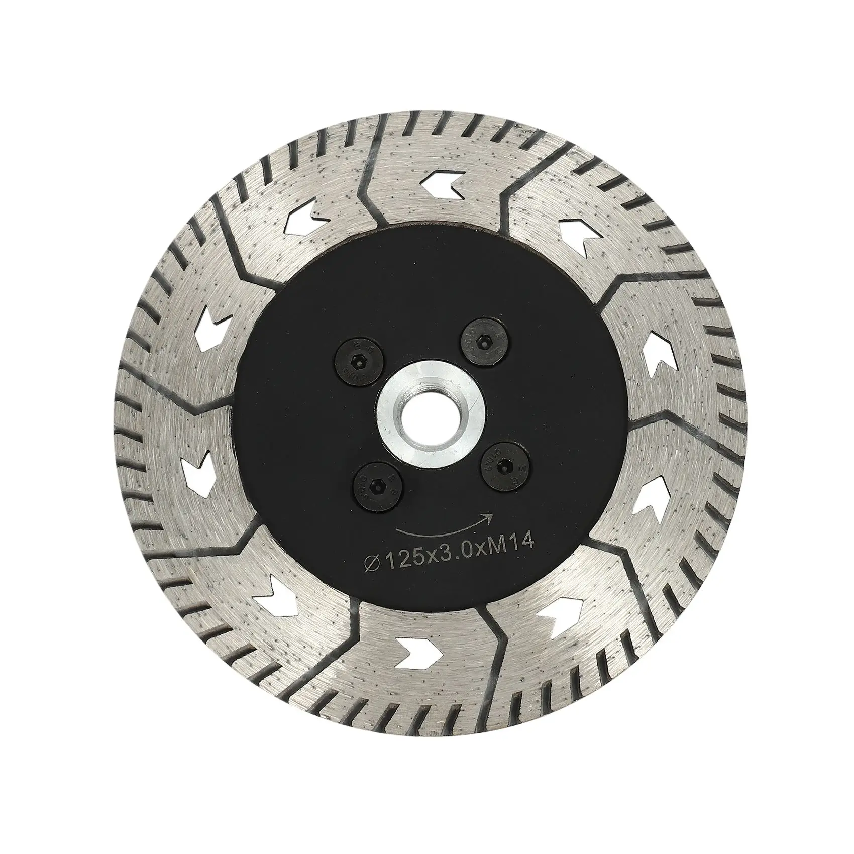 

125 x 2.8mm M14 Double-Sided Diamond Saw Blade Grinding Slice Sharp Type With Flange