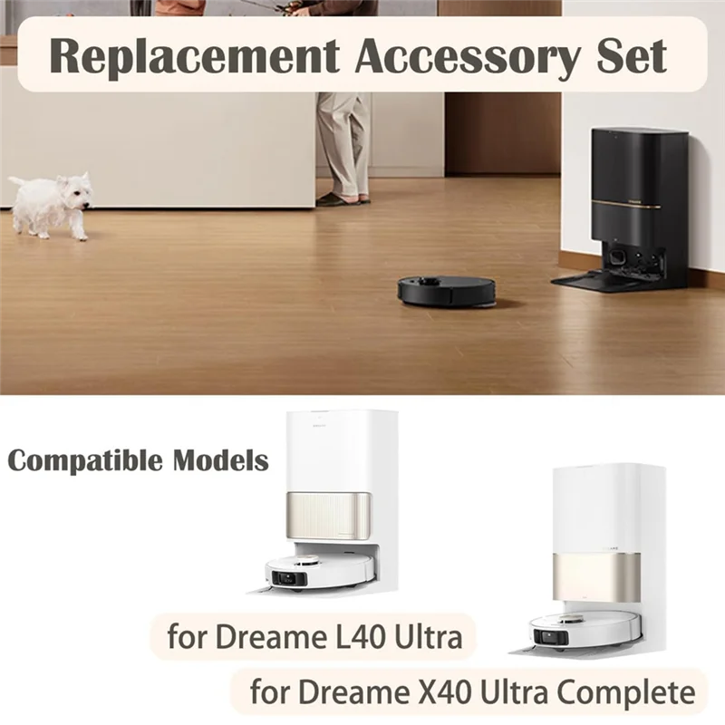 ملحقات KEOL قطع غيار Fordreame X40 Ultra Complete/X40 Ultra/X40 Master/ L40 Ultra/Mova P50 Pro Ultra