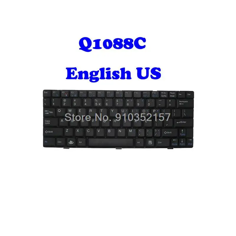 Laptop Keyboard For Gigabyte N411 / Q1088C United States US With New Packaging