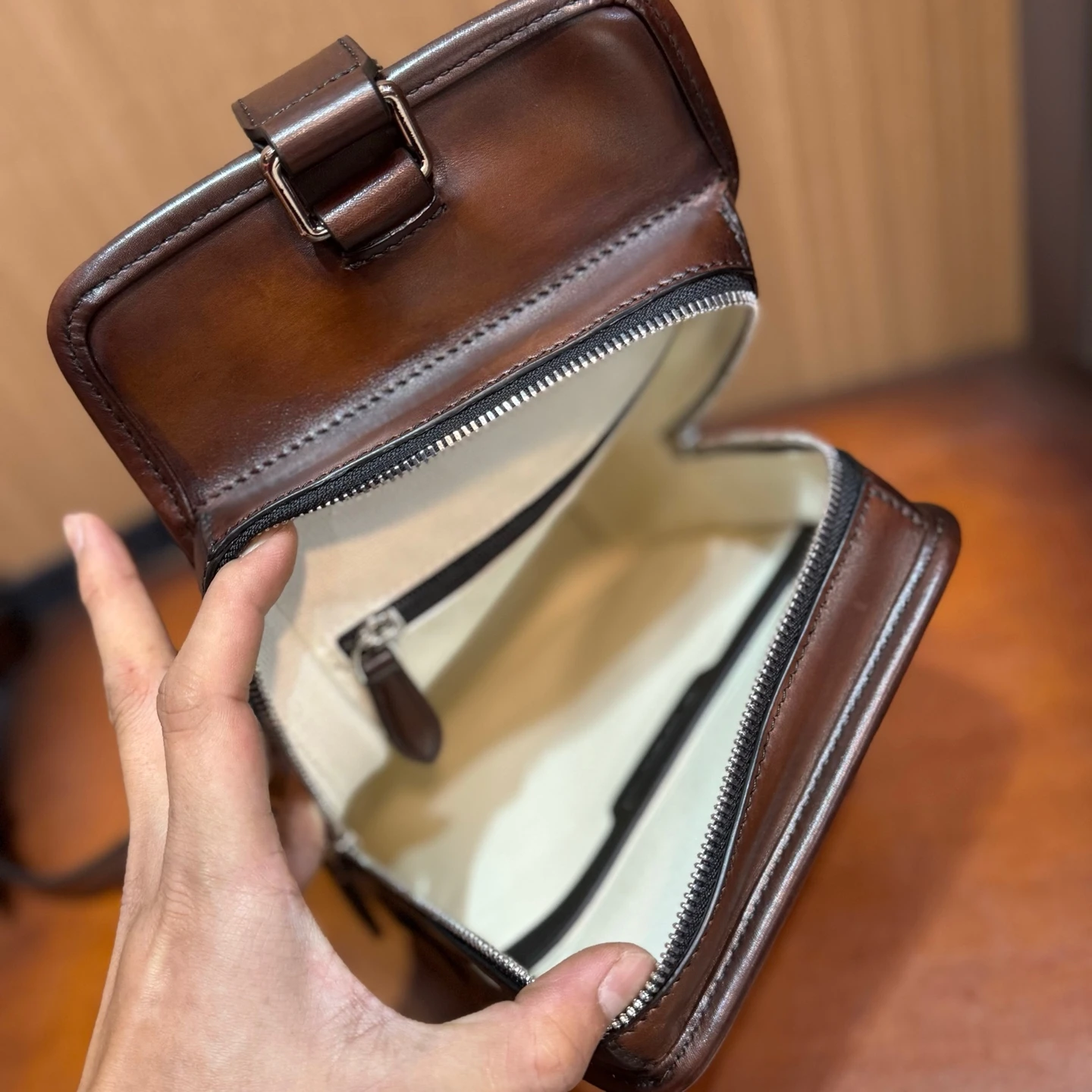 DIMY 2025 جديد جلد الرجال الكتف حقيبة كروسبودي أعلى الحبوب جلد البقر حقيبة عادية ساعي البريد حقيبة #5