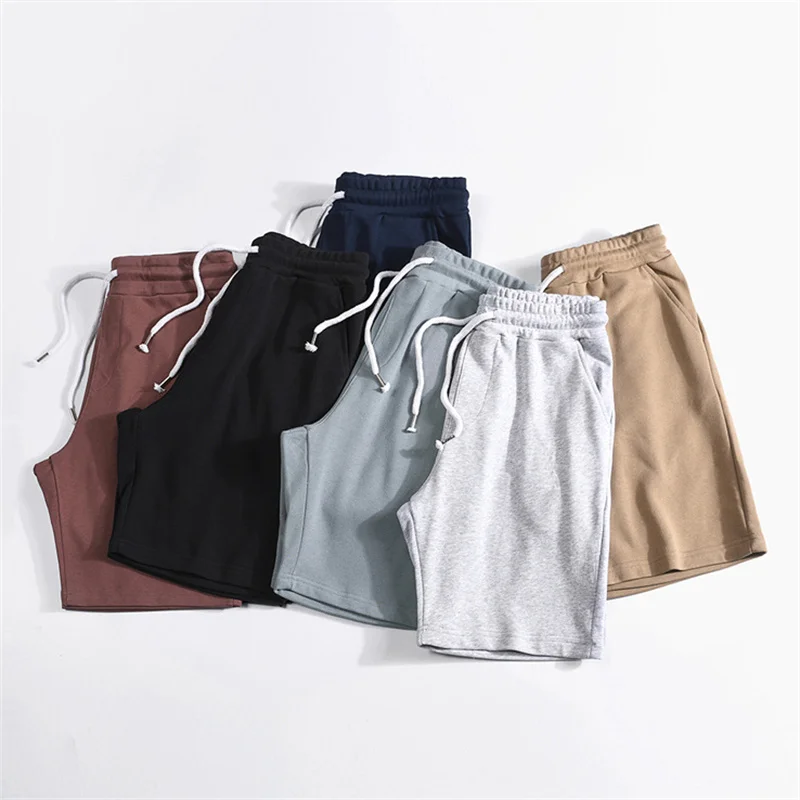 Summer Baggy Sweatshorts Men Cotton Shorts Streetwear Loose Jogger Short Men Straight Cotton Casual Shorts Plus Size 4XL