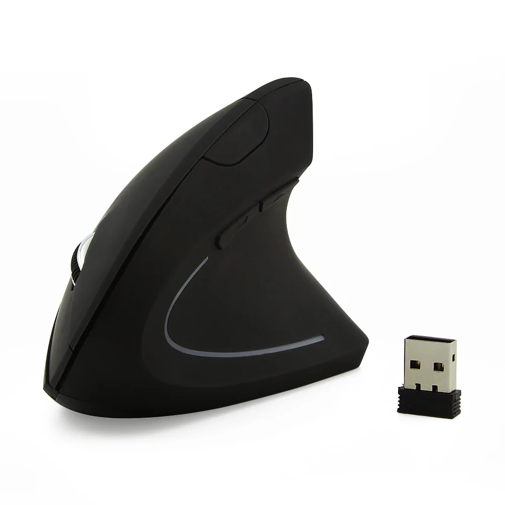 CHYI Ergonomic Vertical Mouse 2.4G Wireless Computer Gaming Mice USB Optical DPI Mouse Right Left Hand For Laptop PC Desktop