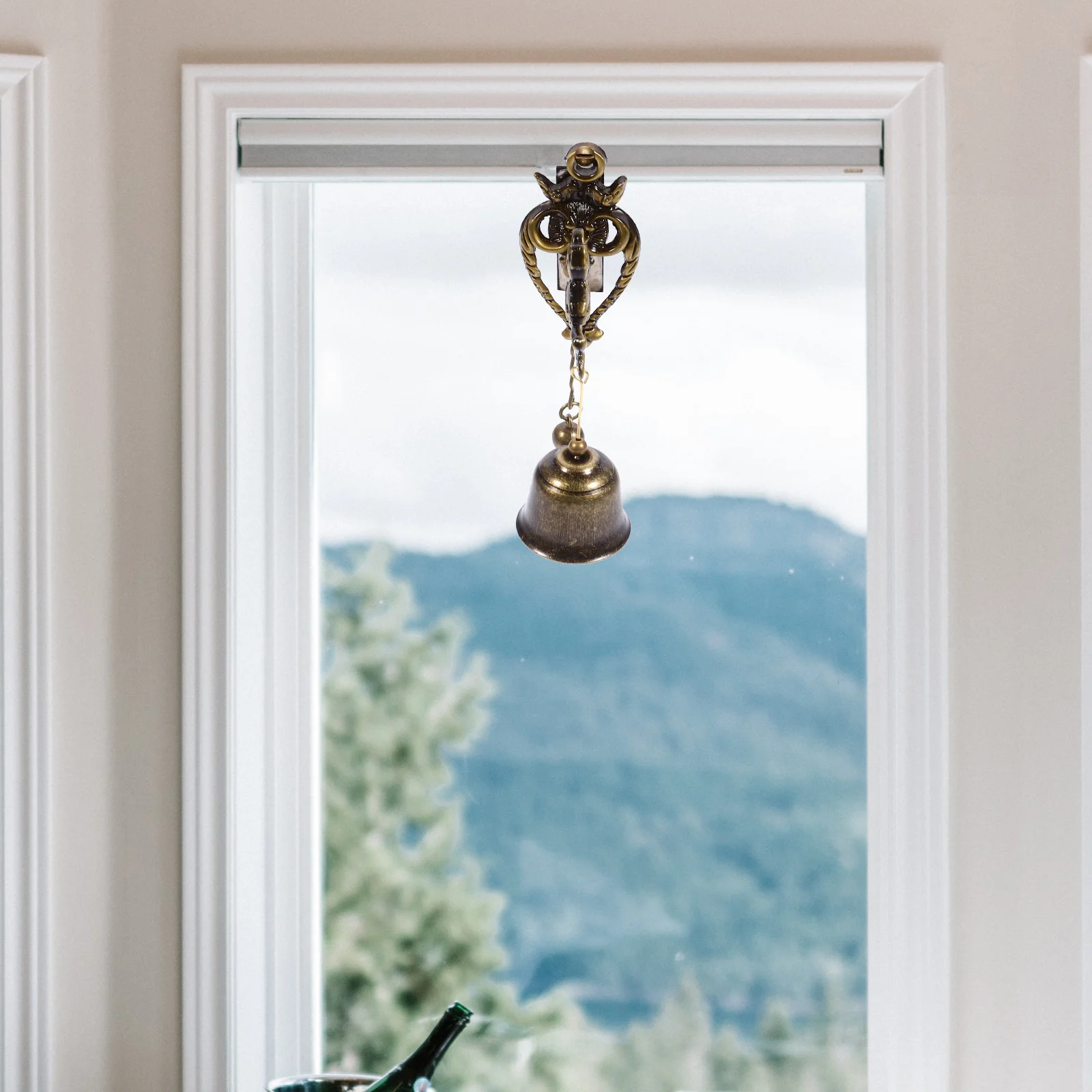 

Vintage Retro Door Bell Zinc Alloy Hanging Decorative Bell for Front Door Wall Cafe Restaurant Chime Retro Doorbell