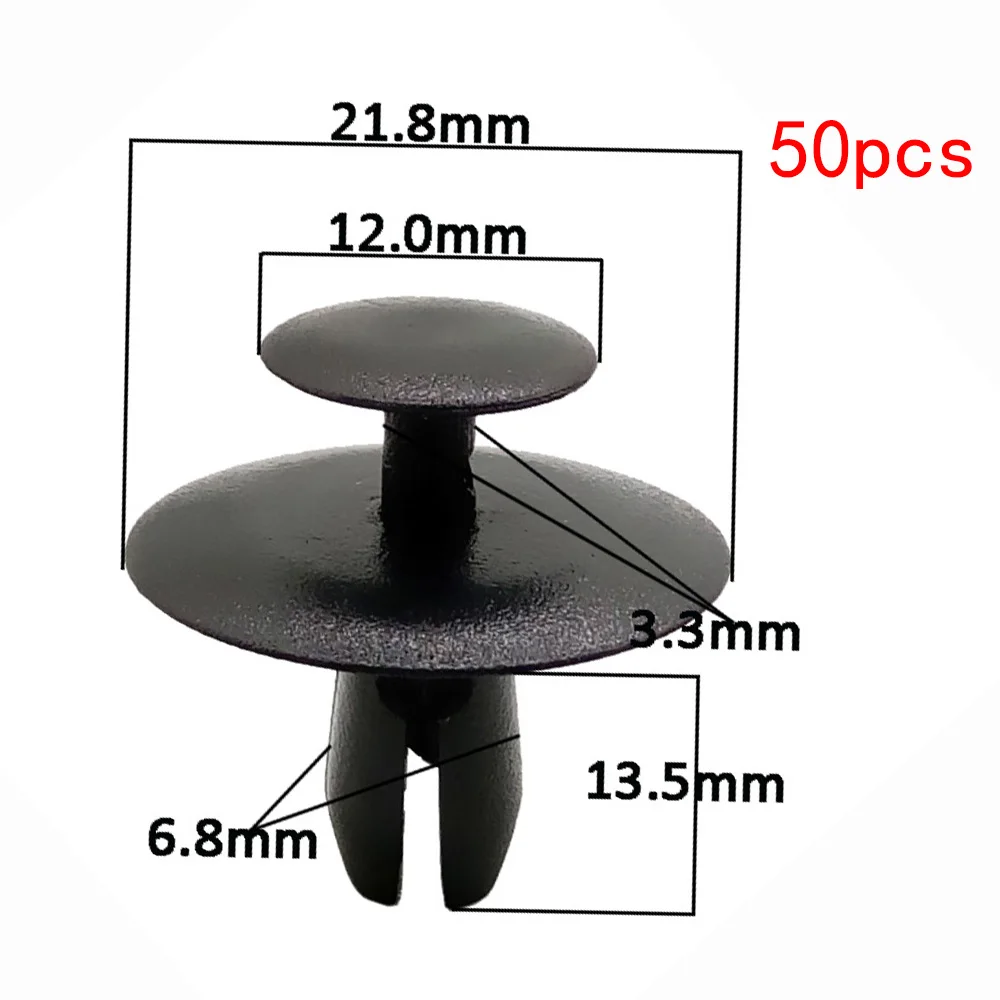 50PCS Auto Plastic Fastener Car Engine Cover Soundproof Cotton Clips for P/eugeot 307 308 408 206 C/itroen C4