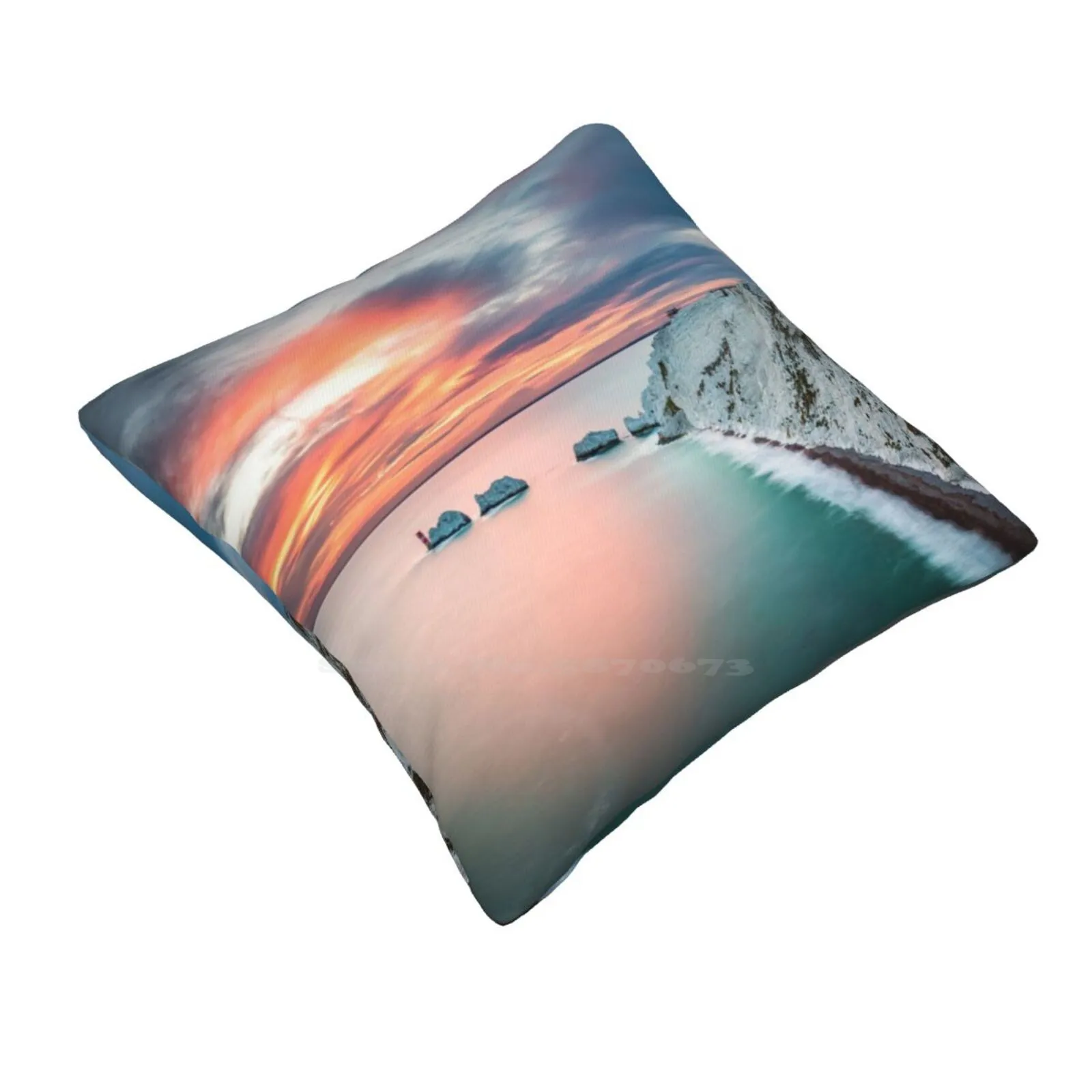 The Needles Sunset Pillow Cover Hug Pillowcase Needles Lighthouse Needles Park Needles Sunset Scratchells Bay Sunset At The