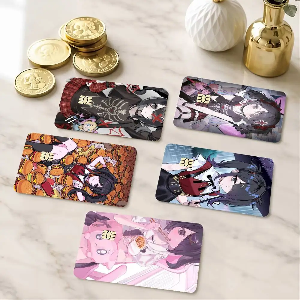 Ame chan Needy Streamer Overload HD Credit Card Stickers Game Card Decal Small Chip Waterproof Sticker Gift Decor