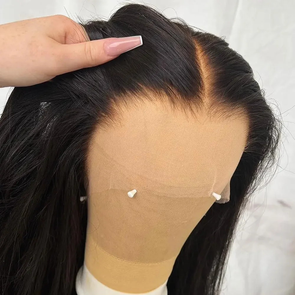 Bone Straight Human Hair Wig 13x6 4X4 Lace Closure Wig Pre Plucked 13x4 Transparent Lace Frontal Wigs Brazilian Wigs For Women