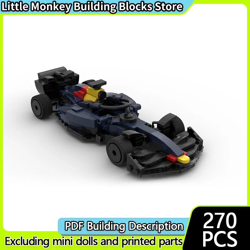 

City Car Model MOC Building Bricks RB-20 Single-Seater Racing Car Modular Technology Children Holiday Gifts Assemble Toys Suit
