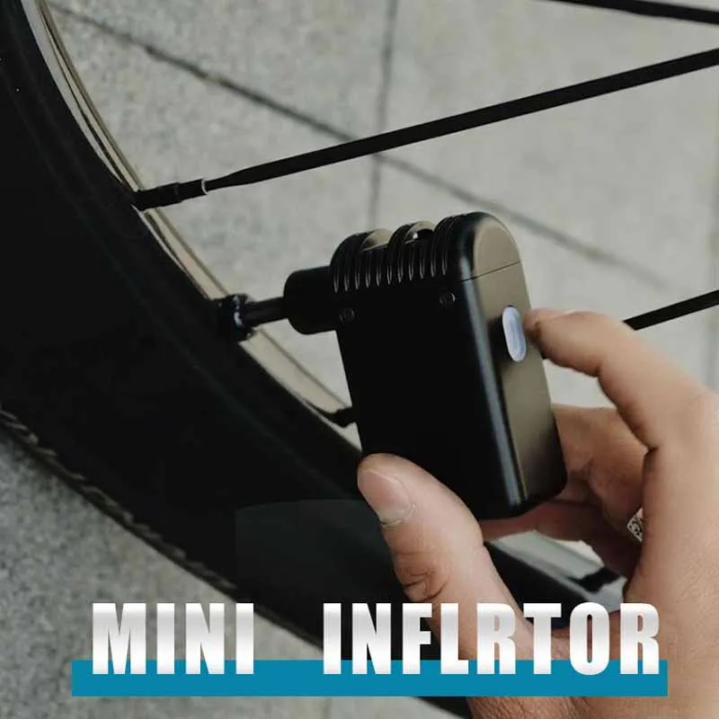 100PSI Aluminum Mini Bicycle Pump Cube Bike Air Inflator Schrader Valve Motorcycle Cycling Air Compressor MTB Tire injector