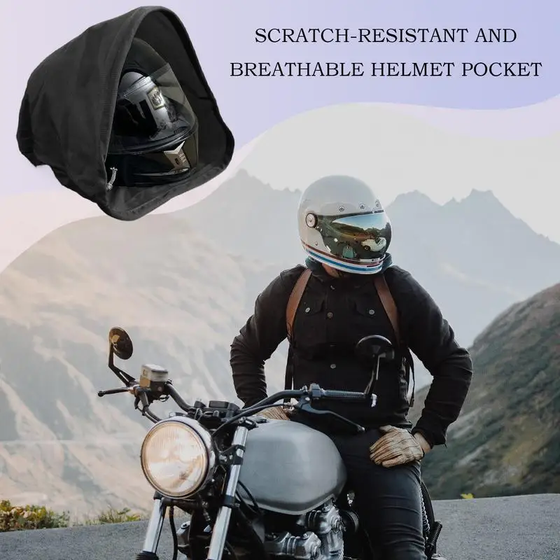 

Ski Helmet Bag Motorcycle Helmet Packing Bag Large Capacity Sport Supplies Storage Velvet Cloth Lightweight Backpack For Travel