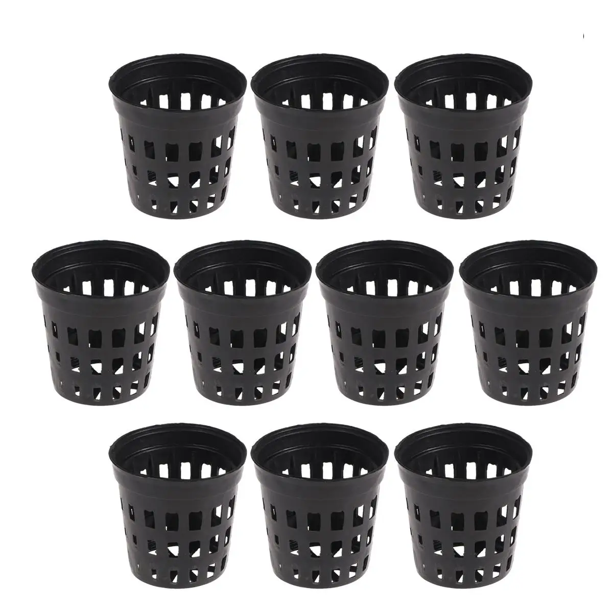 

10 Pcs Plant Plants Aquarium Planter Basket Luxury Holder for Fish Tank Black Aquatic Baskets