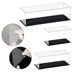 Acrylic Display Case Plastic Box Cube Storage Box Clear Small Assemble Dustproof Showcase for Collectibles Items,Dolls,Car Model