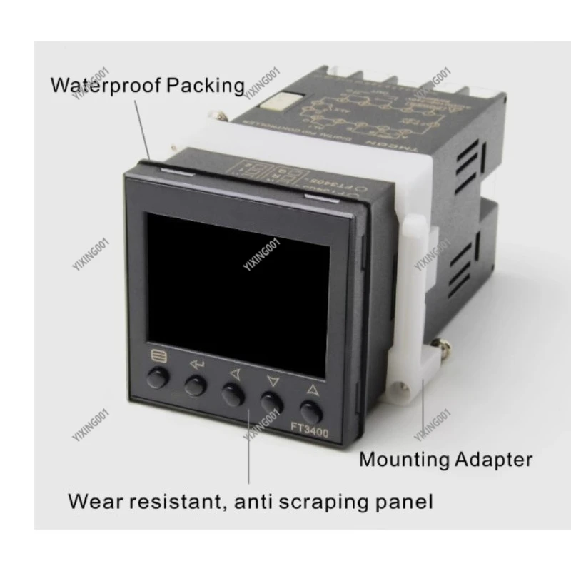 3403 LCD Temperature Controller - Large Display Economic Thermostat for K-Type & Pt100 Temperature Sensors