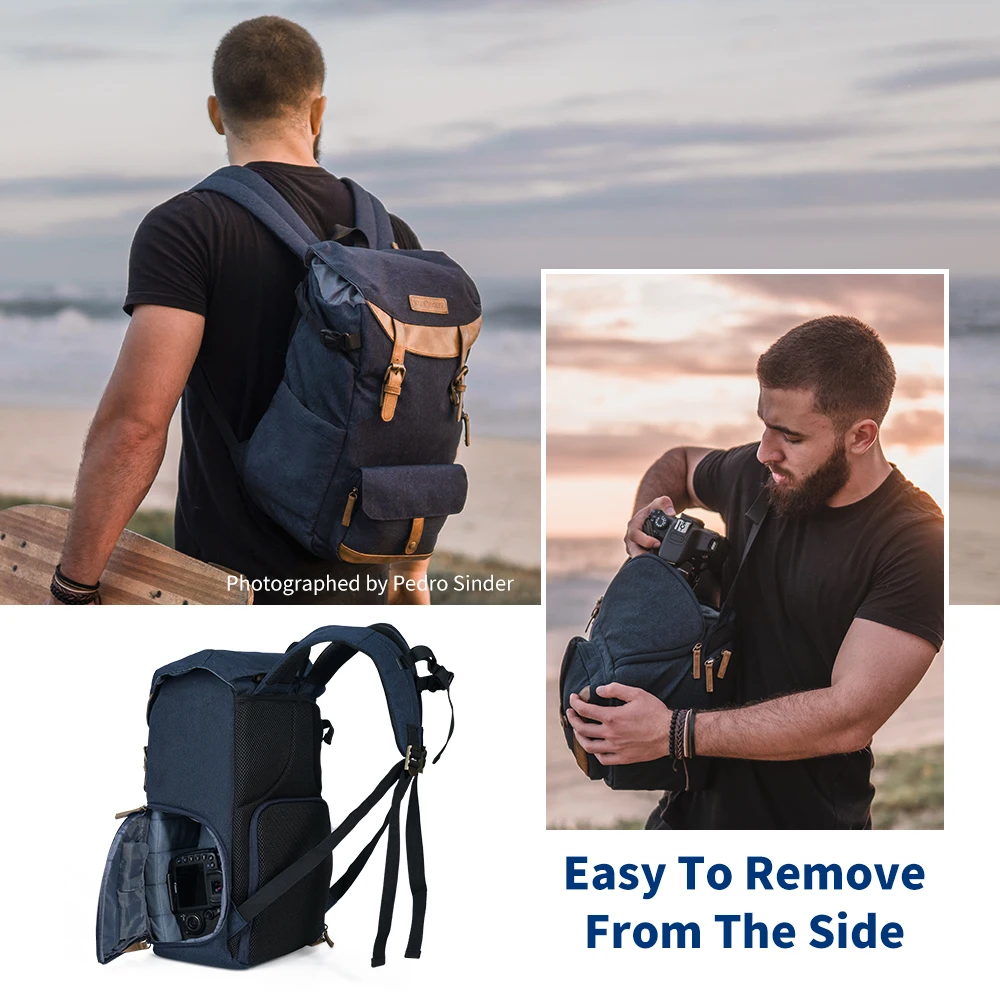 K&F CONCEPT Camera Bags Backpack Travel/Photo/Video/Tripod Bag Multifunctional Bags Lightweight Dual-layer Design