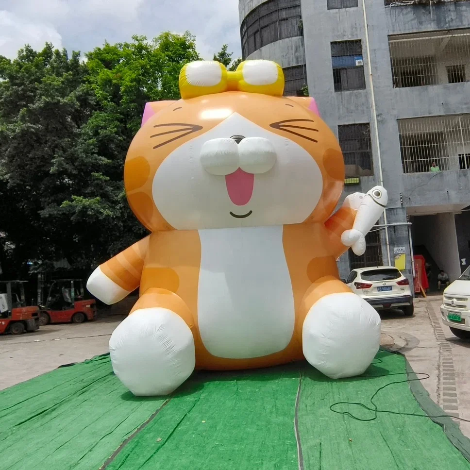 Popular Hot Selling Outdoor Decoration Custom Advertising Inflatable Lucky Cat Cartoon Inflatable Model